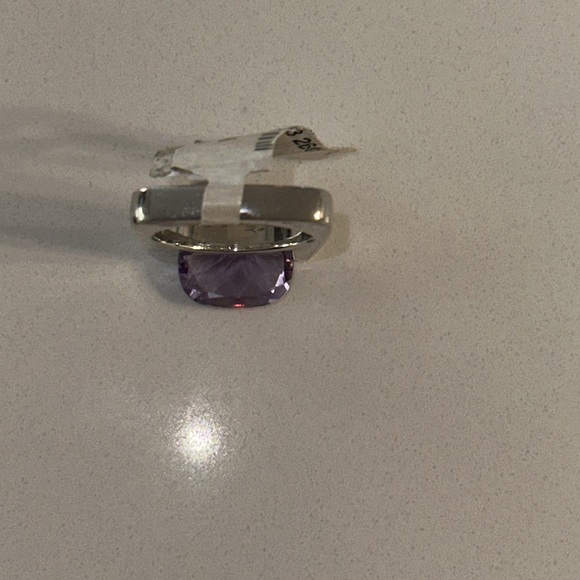 PIANEGONDA .925 silver amethyst rectangle statement cocktail designer ring 7 - Picture 9 of 10
